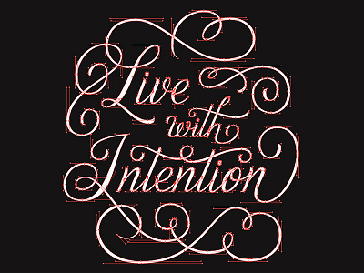 Live With Intention Lettering Bezier Handles