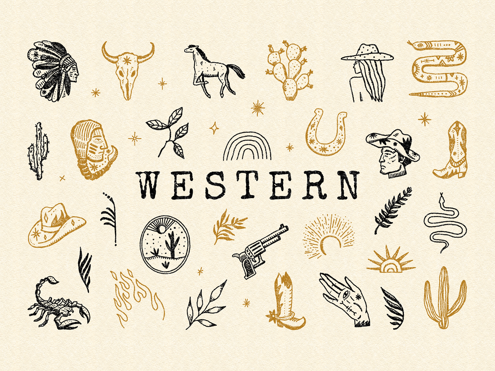Western Bundle by Annie Konst on Dribbble
