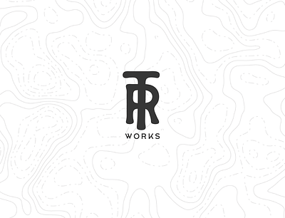 TR Works Logo Rebrand logo roof rustic texas tin