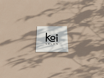 Koi Salon Rebrand branding clean hair salon hairdresser logo rebrand salon scale