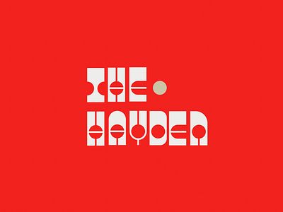 The Hayden bold branding deli delicatessen food logo midcentury midcenturymodern restaurant