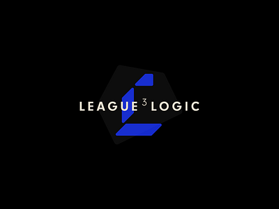 League 3 Logic concept athlete athletic clean human resources minimal