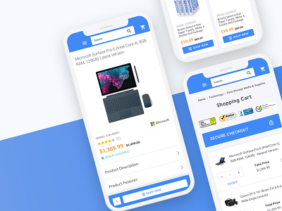 Ecommerce Technology Store (Work In Progress) app ecommerce ecommerce app ecommerce design mobile app product page responsive shopping shopping cart technology