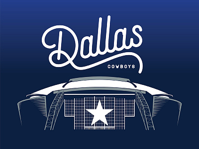 For Cowboys Fans dallas illustration nfl stadium