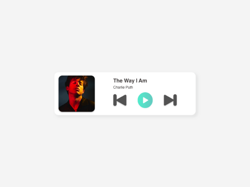 Music Widget Control by Sarbani Mookherjee on Dribbble