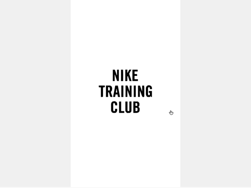 Nike Training Club BnW Redesign adobe xd android app animation app animations app concept app design app designer auto animate fitness app ios nike running prototype prototype animation
