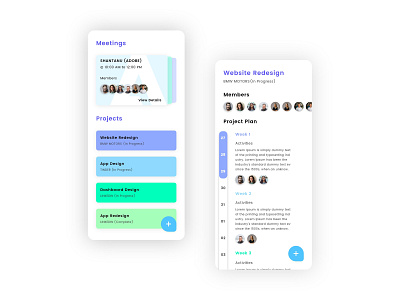 Project Management App Concept