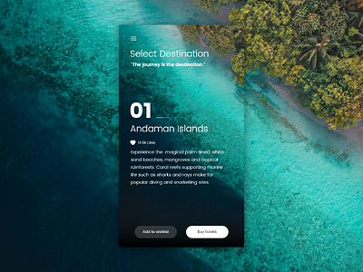 Travel App app travel ui design