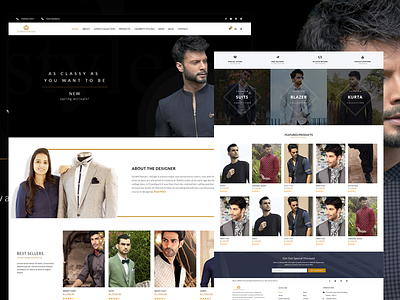 Ecommerce Home Page design web