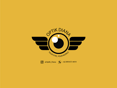 Optik_Diana 758swrno branding creative design icon illustration indonesia iseng jakarta julifans kacamata logo optik