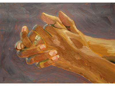 My Mother's Hands art handpainted hands oil oil paint oil painting painting