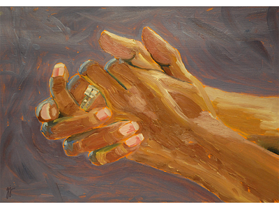 My Mother's Hands art handpainted hands oil oil paint oil painting painting