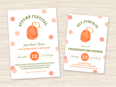 Fall Event Invite & Flyer Templates