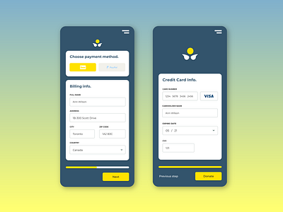 Credit Card Checkout - Daily UI Design 2/100