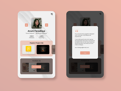 App Profile - Daily UI Design 6/100