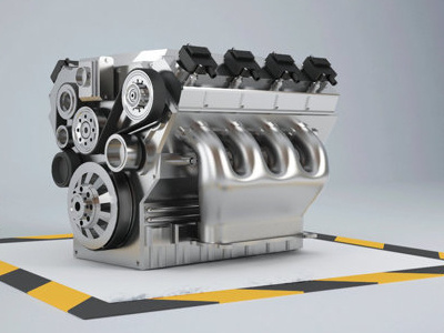 car engine 8 cylinders | 3d modeling