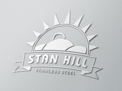 Stan Hill | Logo Design brand logo metal product silver steel