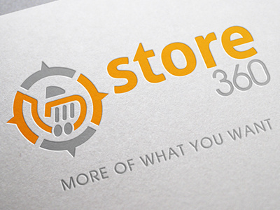 Design concept for Online Store Logo 360 brand logo online product shop store