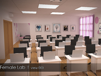 Education Lab (3D view) 3d design max vray