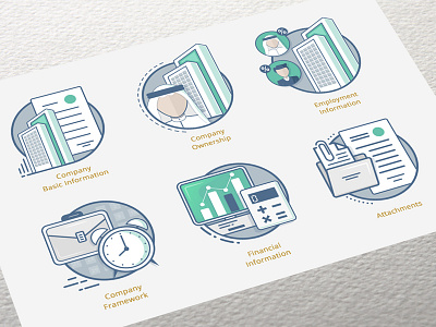 New system - Pages icons 2d animation arab artwork blue colors company flat flaticon graphic graphicdesign green icon identity illustraion logo mark page system webdesign