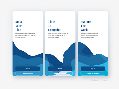 Traveling Onboarding Design - TimeTravel app