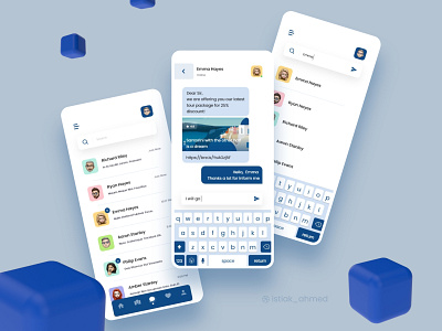 Messaging / Chatting screen app chat chat app chatting option contacts design design floating button dribbble best shot interface ios message message messaging messaging app messeger minimal trend trendy ui users ux voice messages android