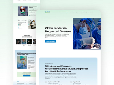 Paramedical Landing page clean doctor hair hairstyle landing page medical medical design medicine surgery treatment