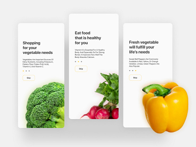 Onboarding design for Grocery App design flat grocery grocery app icon identity illustration illustrator intro introduction logo minimal onboarding onboarding screens onboarding ui splash screen typography ui ux vector