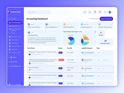 Project Managment dashboard -Accounting Screen V1.0 accounting app accounting dashboard accounting tool dashboard finance finance accounting financial dashboard financial metrics financial tool fintech fintech product management tool online accounting project manage project management saas visual identity web app