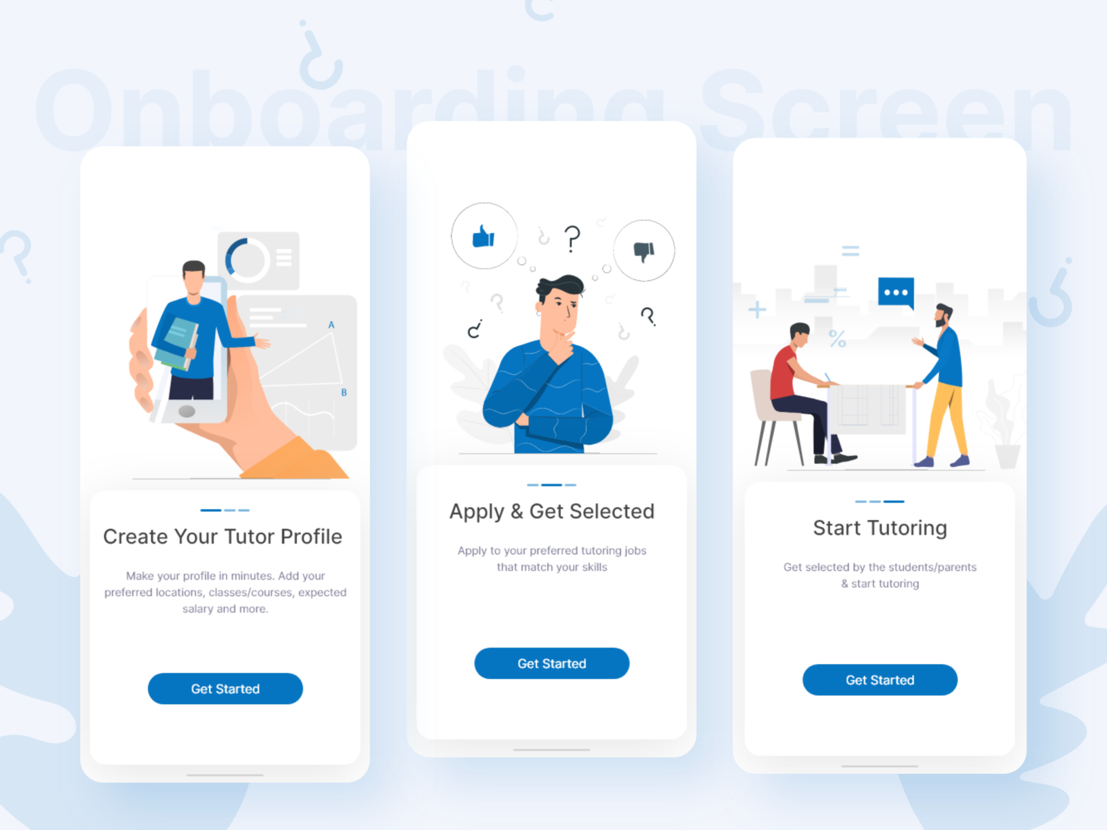 Onboarding Screen- App UI/UX Design by Istiak Ahmed on Dribbble