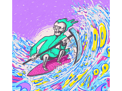 The Reaper drawing illustration reaper surf