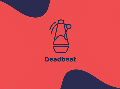 Deadbeat Logo Design app application blue brand deadbeat design iphone logo music pink streaming ux