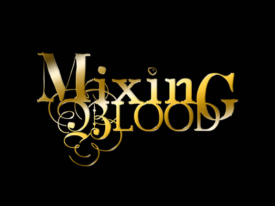 Mixing Blood Logo art blood book branding design digital gold illustration illustrator logo photoshop typography vector wacom wordmark