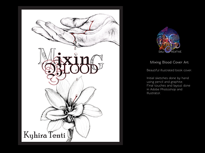 Mixing Blood Cover Art adobe illustrator art book cover book cover design design digital drawing illustration typography