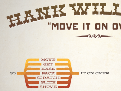 Hank Williams - Move it on Over hank infographic williams