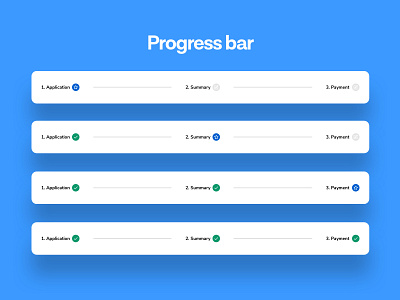 Progress bar africa development blue citizen platform clean design system digital flat gradient it smart tech ui uidesign uidesigner uiux