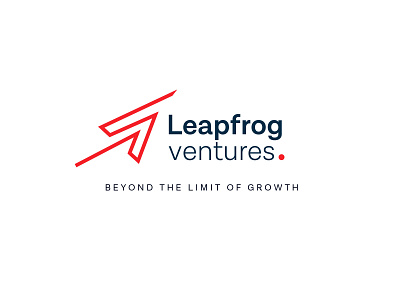 Leapfrog Ventures Logo clean flatdesign logodesign