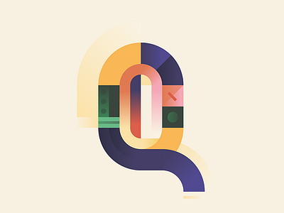 36 Days of Type - Q 36 days of type lettering mechanic q vector