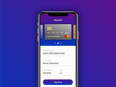 DailyUI002 - Credit Card Checkout app daily 100 challenge dailyui 002 iphonex ui