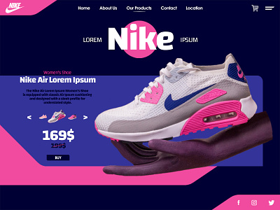 Shoeaholics design graphic design graphic art graphicdesign nike shoes website