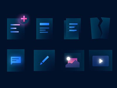 Small icon pack blue icons