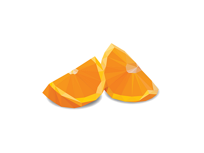 Orange you glad I didn't say banana design fruit illustration lowpoly lowpolyart orange pun puns