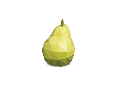 The Pear-fect Pear design food fruit lowpoly lowpolyart pear pun puns
