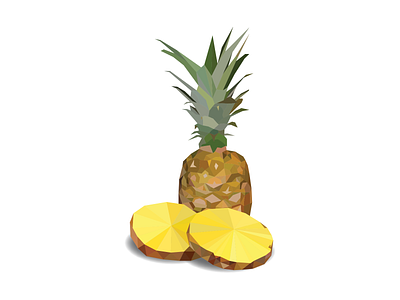 A fineapple pineapple design fruit illustration lowpoly lowpolyart pineapple pun puns