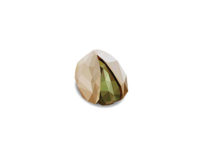 Pistachios crack me up design food illustration lowpoly lowpolyart nuts nutshell pistachio pun puns