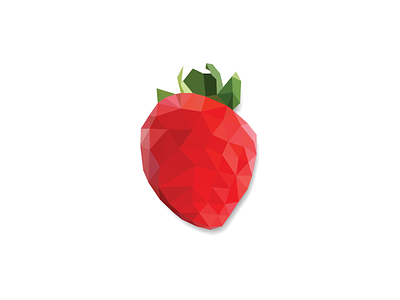 You're the (straw)berry best design food fruit illustration lowpoly lowpolyart pun puns strawberry