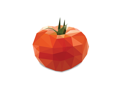 Whether it's a tomāto or tomăto, it better ketchup design food fruit illustration lowpoly lowpolyart pun tomato