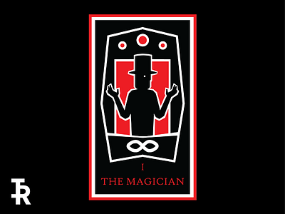 I - The Magician art card creative design digital art geometic tarot card