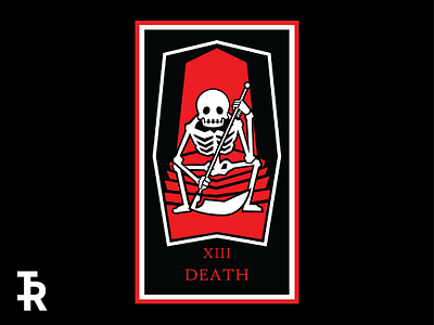 XIII - Death art card creative design digital art geometic illustration tarot card