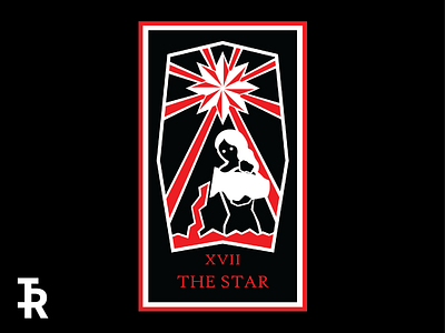 XVII - The Star art card creative design digital art geometic illustration tarot card